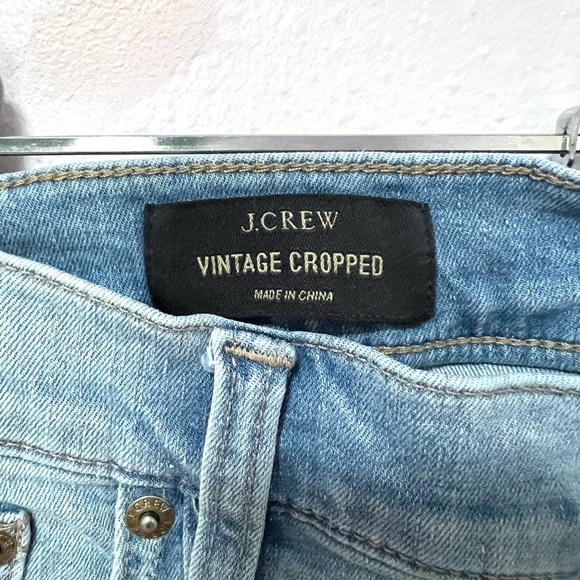 J.Crew Vintage Cropped Light Blue Jeans 30 - Picture 2 of 9